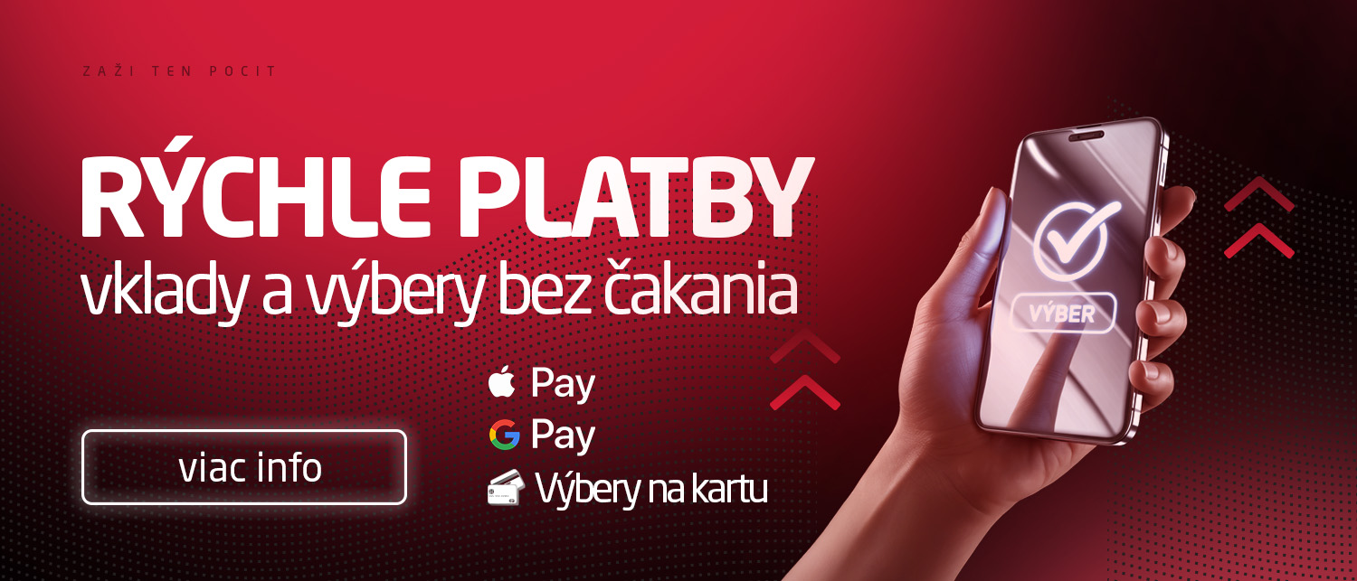 Synot Tip: výbery na kartu okamžite, bez čakania
