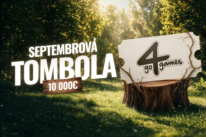 Septembrová Tombola v Go4Games rozdáva ceny za 10 000 €