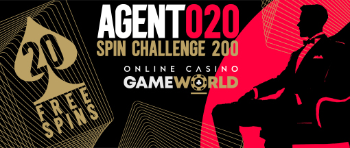 Agent 020: pretoč 200 € a GameWorldBet ti dá 20 free spinov