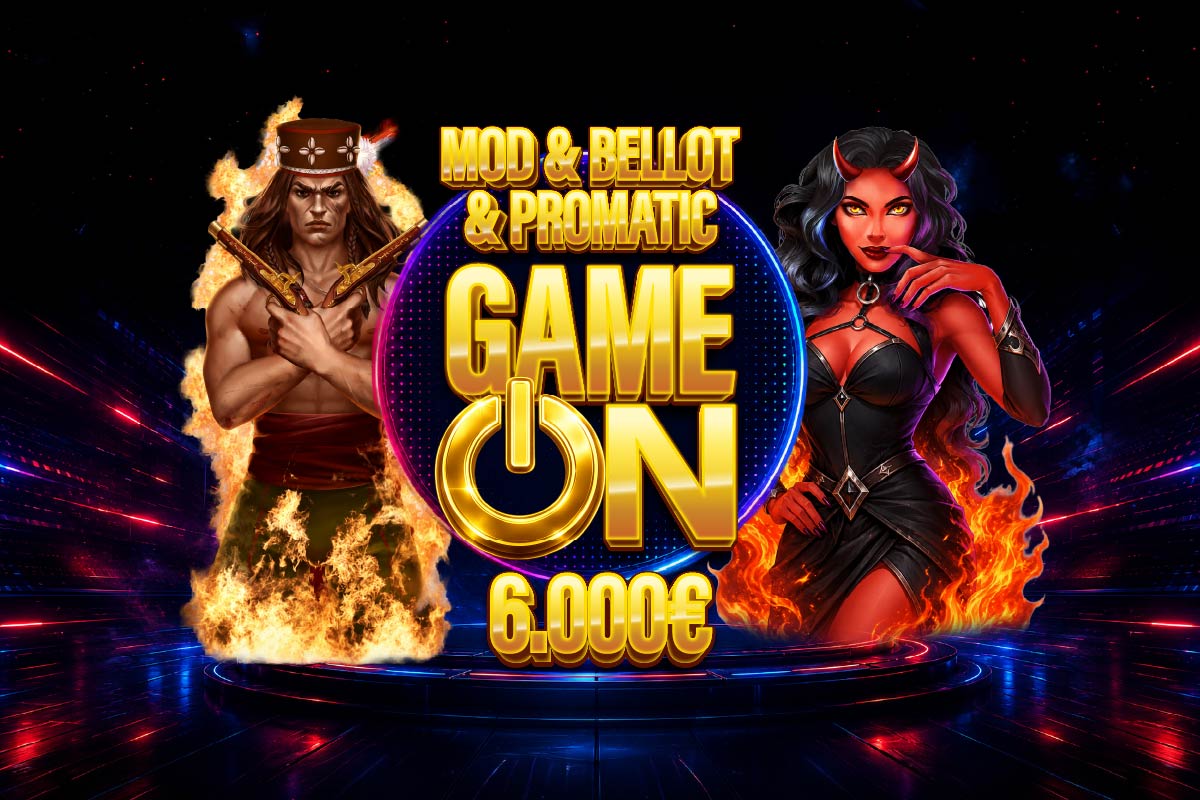 Eurogold: turnaj GAME ON o 250 € na MOD, Bellot a Promatic