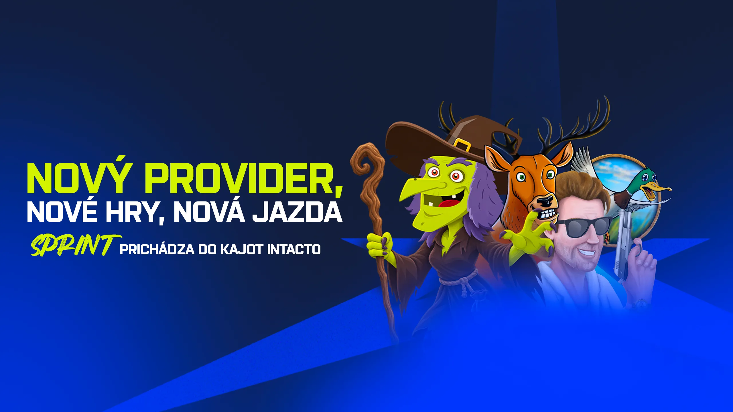 sprint gaming vstupuje do kajot intacto s deviatimi novými hrami