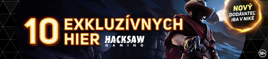 Niké rozšírilo ponuku o desať nových hier od Hacksaw Gaming