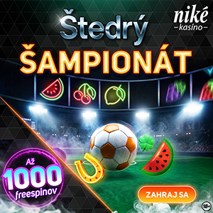 Futbalové bonusy v Niké: až 1 000 free spinov počas MS 2026